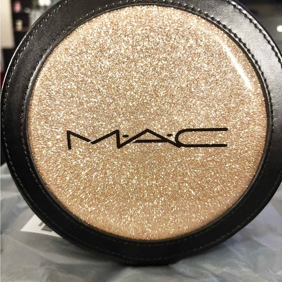 MAC Cosmetics Gold and Black Round Cosmetic Case - Picture 4 of 4